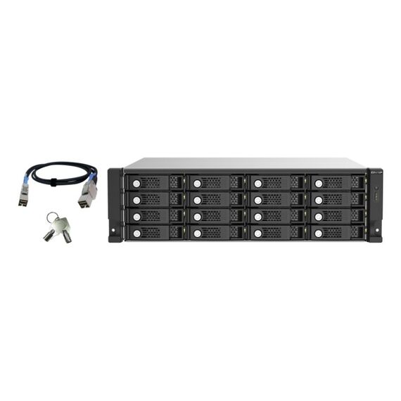 QNAP TL-R1620Sep-RP HDD-Gehäuse Schwarz, Grau 2.5/3.5"