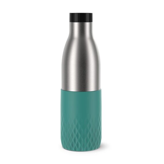 EMSA Bludrop Sleeve 0,7 L N31112, Farbe: Grün, Edelstahl