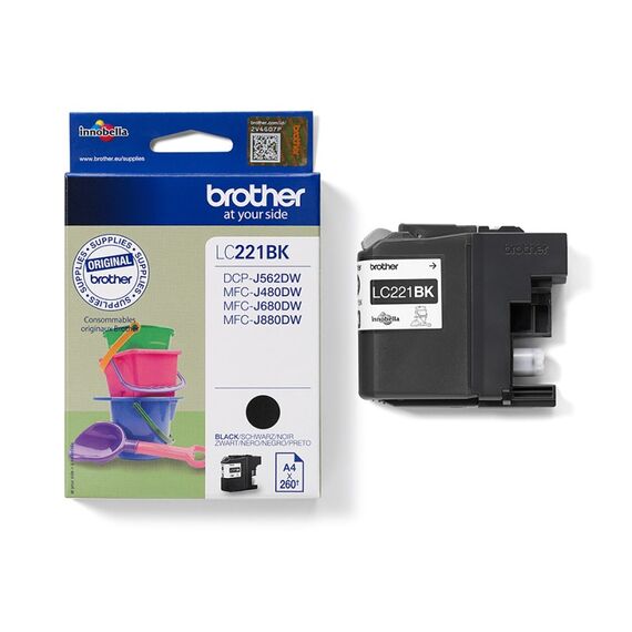 Brother LC221BK Druckerpatrone 1 Stück(e) Original Schwarz, 5 image