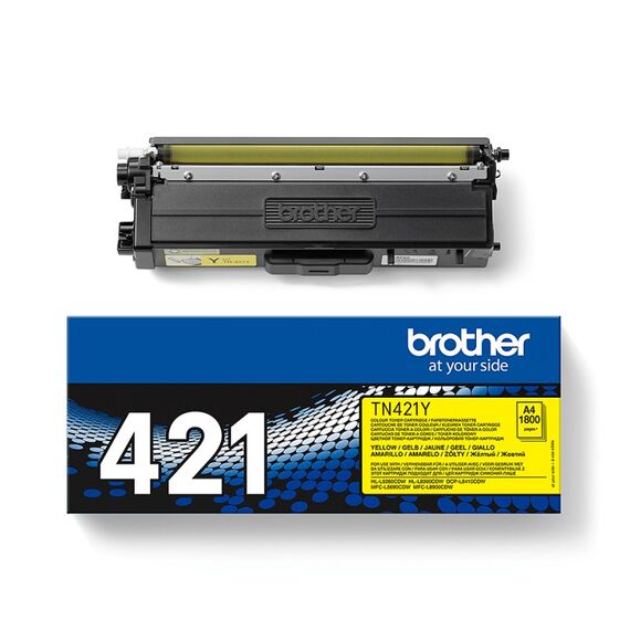 Brother TN-421Y Tonerkartusche 1 Stück(e) Original Gelb, 2 image