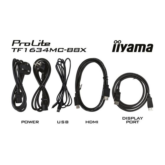 iiyama ProLite TF1634MC-B8X Computerbildschirm 39,6 cm (15.6") 1920 x 1080 Pixel Full HD LED Touchscreen Multi-Nutzer Schwarz, 8 image
