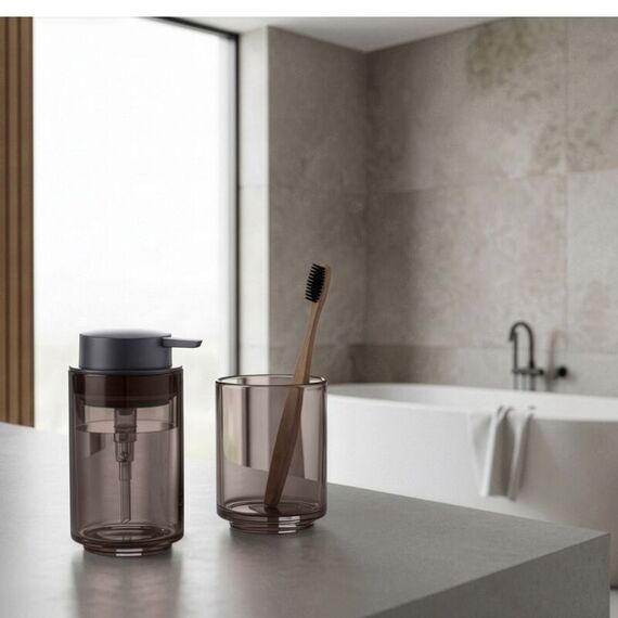 Zone Denmark 38781 Zahnputzbecher Glas Rund Einzelbild Freistehender Badezimmerbecher, 3 image