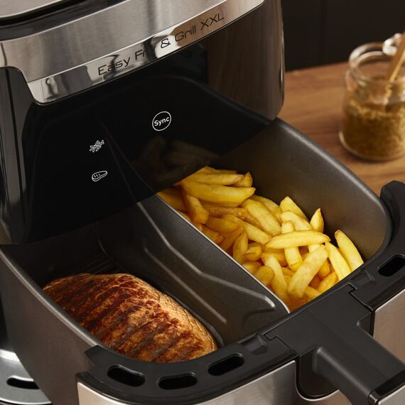 Tefal Easy Fry & Grill EY801D 6,5 l Eigenständig 1650 W Heißluftfritteuse Edelstahl, 5 image