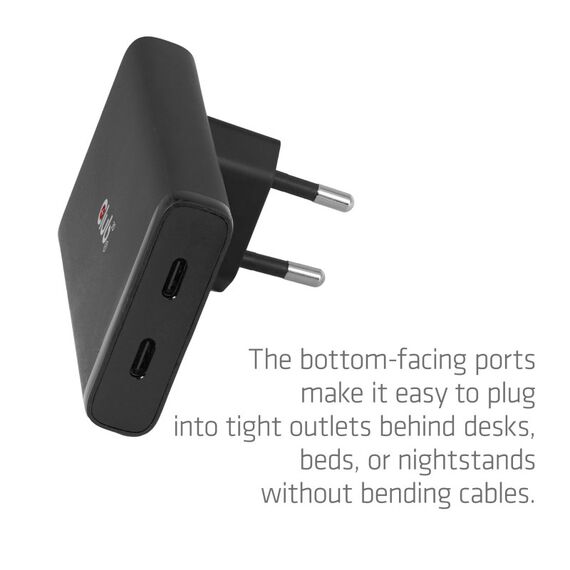 CLUB3D USB-C® 2-Port Ladegerät Slim 65W GaN PD3.1 PPS, 4 image
