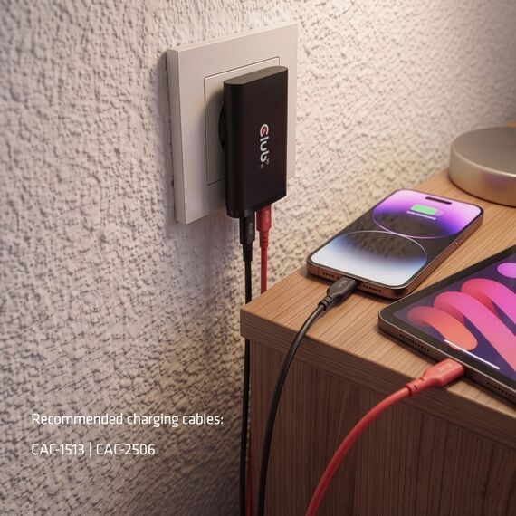 CLUB3D USB-C® 2-Port Ladegerät Slim 65W GaN PD3.1 PPS, 7 image