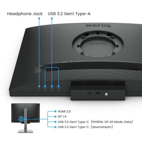 BenQ RD240Q Computerbildschirm 61,2 cm (24.1") 2560 x 1600 Pixel WQXGA LCD Schwarz, 4 image