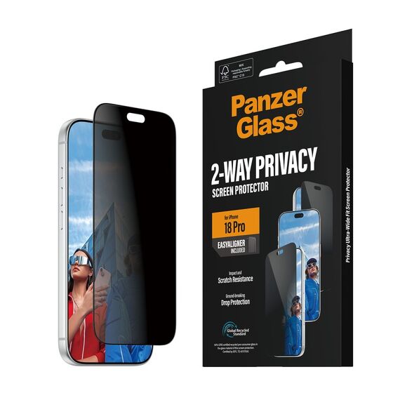 PanzerGlass ® 2-Way Privacy Displayschutz iPhone 18 Pro | Ultra-Wide Fit m. EasyAligner, 5 image