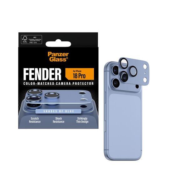 PanzerGlass ® Fender Kameraschutz Shades of Blue iPhone 18 Pro, Farbe: Blau, 3 image