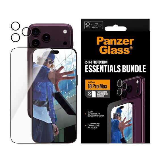 PanzerGlass ® 2-in-1 Essentials Set iPhone 18 Pro Max