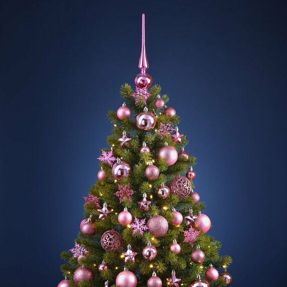 G. Wurm 10028472 Christbaumschmuck Weihnachtsschmuck-Set Kunststoff Pink 111 Stück(e), 2 image