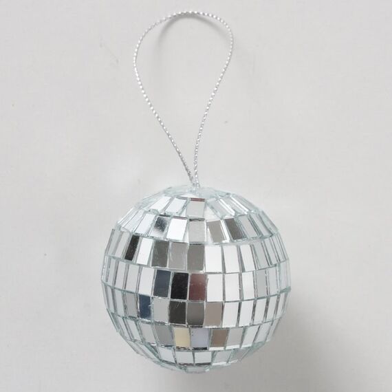 Boltze 2048080 Christbaumschmuck Kugel-Weihnachtsschmuck Glas, Eisen, Papier, Polyethylen Silber 6 Stück(e), 3 image
