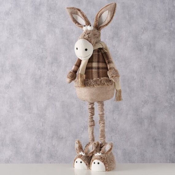 Boltze 2082514 Dekorative Statue & Figur Beige, Grau Eisen, Beton, Polyester, Metall, Stein, Textil