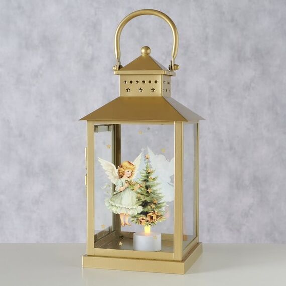 Boltze 2085516 Laterne Kerze Gold