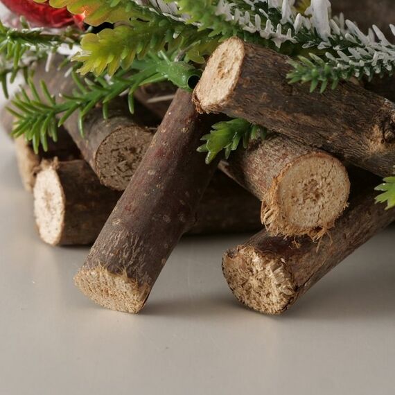 Boltze 2085730 Kerzenständer Glas, Kunststoff, Polystyrene, Holz Mehrfarbig, 3 image
