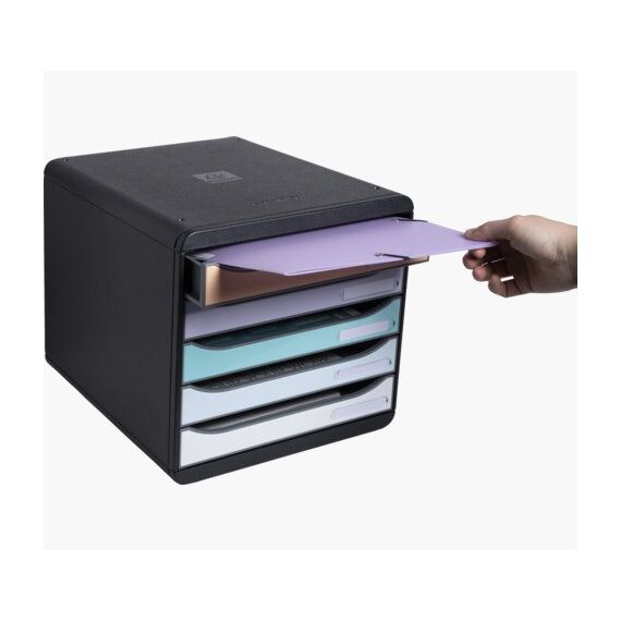 Exacompta 3094296D Schreibtischablage Kunststoff Schwarz, Blau, Koralle, Grün, Malve, 3 image