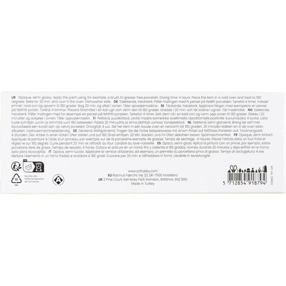Creativ Company 314102 Bastel- & Hobby-Farbe Glasfarbe 30 ml 5 Stück(e)