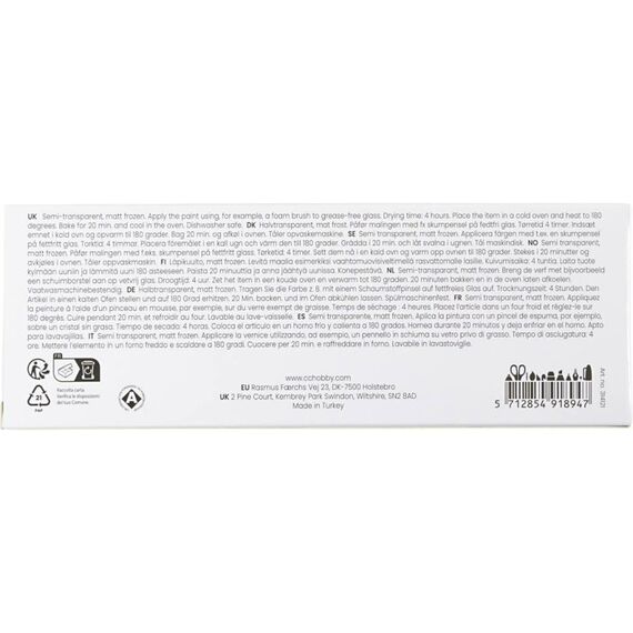 Creativ Company 314121 Bastel- & Hobby-Farbe Glasfarbe 30 ml 5 Stück(e)