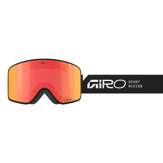 Giro Method Goggle Wintersportbrille Schwarz Männer Bernstein Zylindrische (flache) Linse
