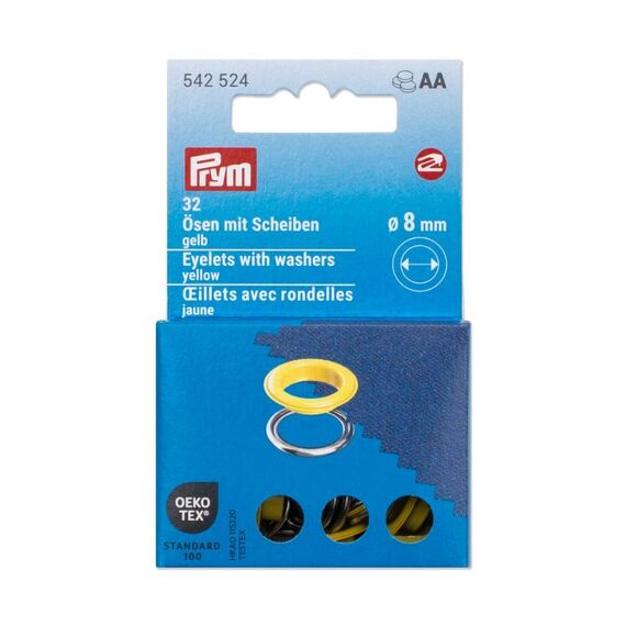 Prym 542524 Druckknopf Nieten-Druckknopf-Verschluss, Farbe: Silber, Gelb, 2 image