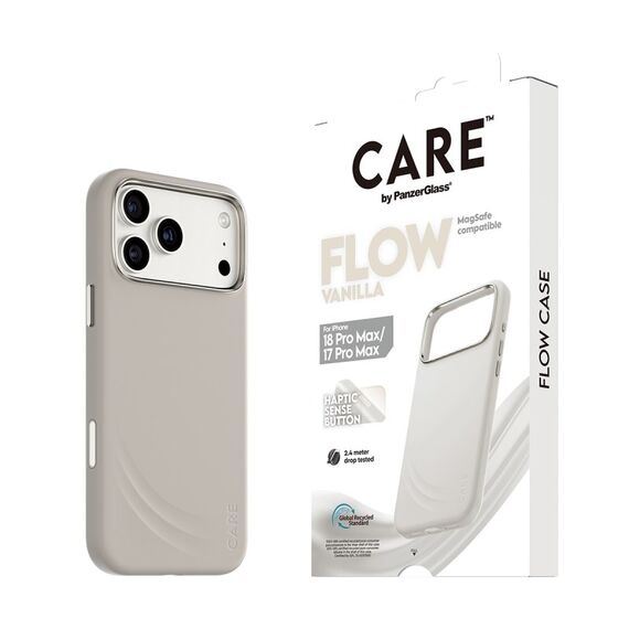 PanzerGlass CARE™ by ® Flow Case Vanilla m. MagSafe iPhone 18 Pro Max | 17 Pro Max, Farbe: Beige, 4 image