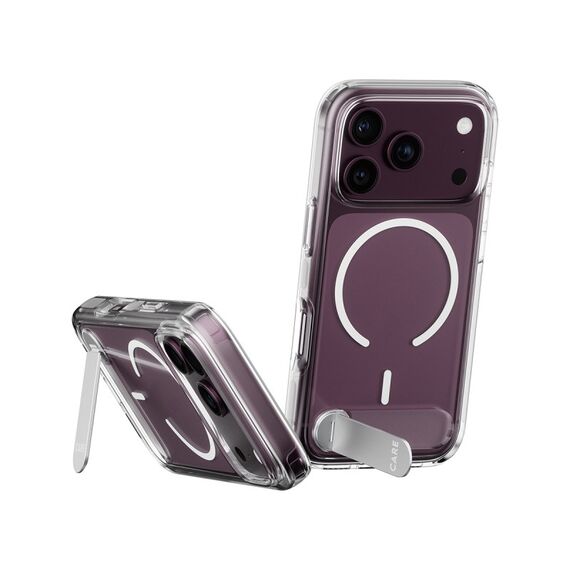 PanzerGlass CARE™ by ® Kickstand Case Transparent m. Weiss MagSafe iPhone 18 Pro | 17 Pro, 4 image