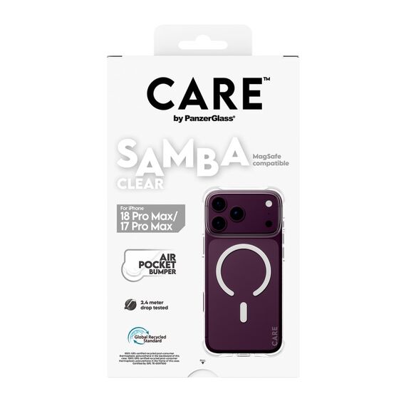 PanzerGlass CARE™ by ® Samba Case Transparent m. Weiss MagSafe iPhone 18 Pro Max | 17 Pro Max, 2 image