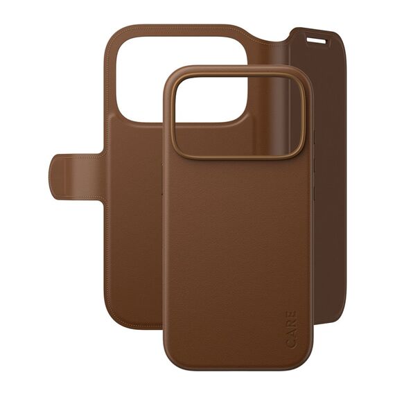 PanzerGlass CARE™ by ® Tango 2-in-1 Wallet Case Braun m. MagSafe iPhone 18 Pro | 17 Pro, Farbe: Braun, 3 image