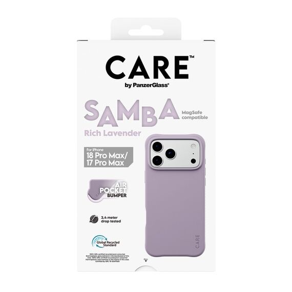 PanzerGlass CARE™ by ® Samba Case Rich Lavender m. Weiss MagSafe iPhone 18 Pro Max | 17 Pro Max, 2 image
