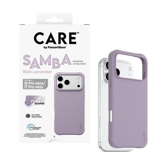 PanzerGlass CARE™ by ® Samba Case Rich Lavender m. Weiss MagSafe iPhone 18 Pro Max | 17 Pro Max, 3 image