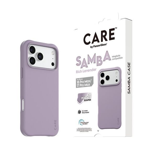 PanzerGlass CARE™ by ® Samba Case Rich Lavender m. Weiss MagSafe iPhone 18 Pro Max | 17 Pro Max, 4 image