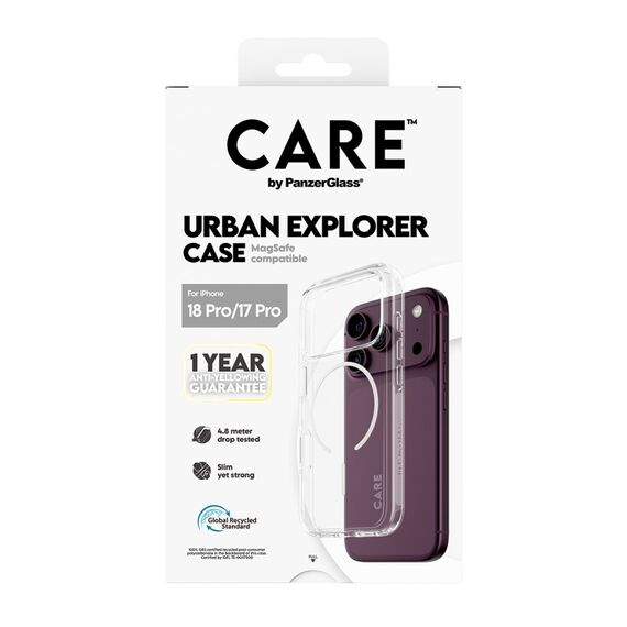 PanzerGlass CARE™ by ® Urban Explorer Case Transparent m. Weiss Magsafe iPhone 18 Pro | 17 Pro, 2 image
