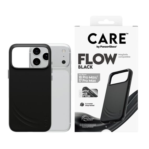 PanzerGlass CARE™ by ® Flow Case Schwarz m. MagSafe iPhone 18 Pro Max | 17 Pro Max, Farbe: Schwarz