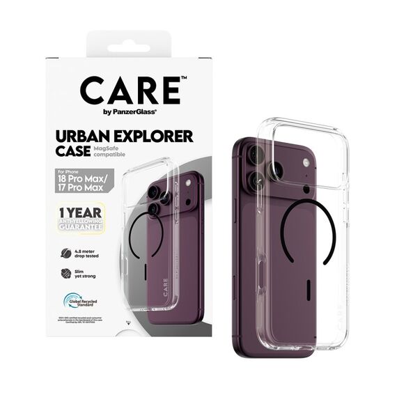 PanzerGlass CARE™ by ® Urban Explorer Case Transparent m. Schwarz MagSafe iPhone 18 Pro Max | 17 Pro Max, 4 image