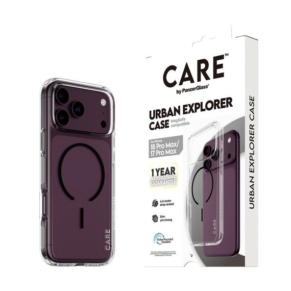 PanzerGlass CARE™ by ® Urban Explorer Case Transparent m. Schwarz MagSafe iPhone 18 Pro Max | 17 Pro Max, 5 image