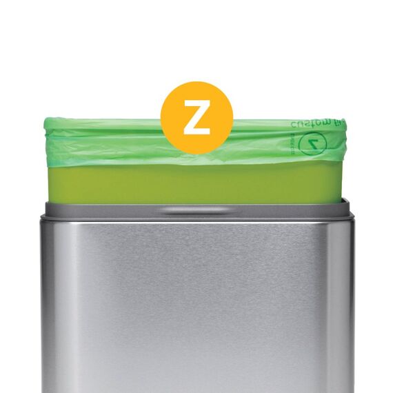 simplehuman CW0614 Abfallbeutel 4 l Grün 60 Stück(e), 2 image