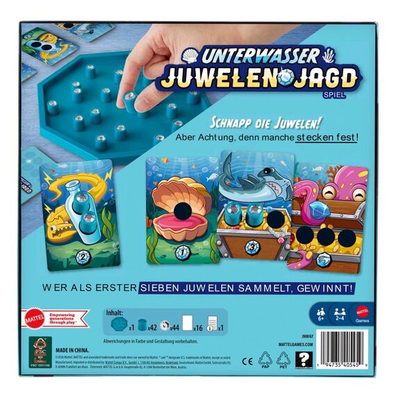 Mattel Games Diamantensuche in der Tiefsee, Familien-Brettspiel für Kinder und Erwachsene, 3 image