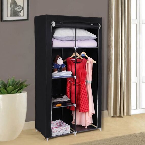 Songmics RYG84H Schlafzimmer-Schrank Schwarz, 3 image