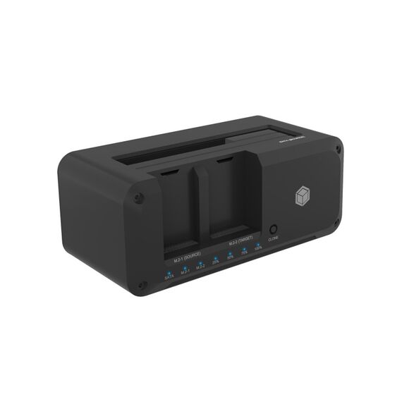 ICY BOX IB-2924MSCL-C31, Docking & CloneStation, klont 1x 2,5"/3,5" zu 1x M.2 NVMe & M.2 NVMe zu M.2 NVMe, erkennt 3x Laufwerke über USB-C®/-A Host 10 Gbit/s