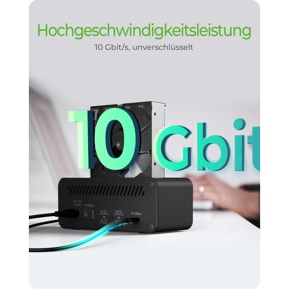 ICY BOX IB-2924MSCL-C31, Docking & CloneStation, klont 1x 2,5"/3,5" zu 1x M.2 NVMe & M.2 NVMe zu M.2 NVMe, erkennt 3x Laufwerke über USB-C®/-A Host 10 Gbit/s, 4 image