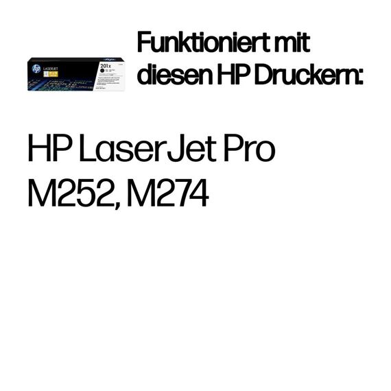 HP 201X Schwarz Original LaserJet Tonerkartusche mit hoher Reichweite, 2 image
