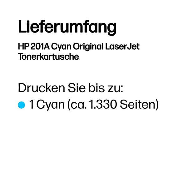 HP 201A Cyan Original LaserJet Tonerkartusche, 3 image