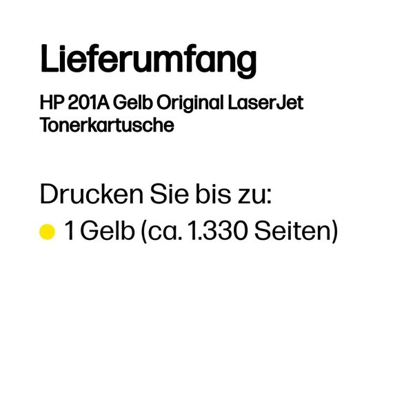 HP 201A Gelb Original LaserJet Tonerkartusche, 3 image
