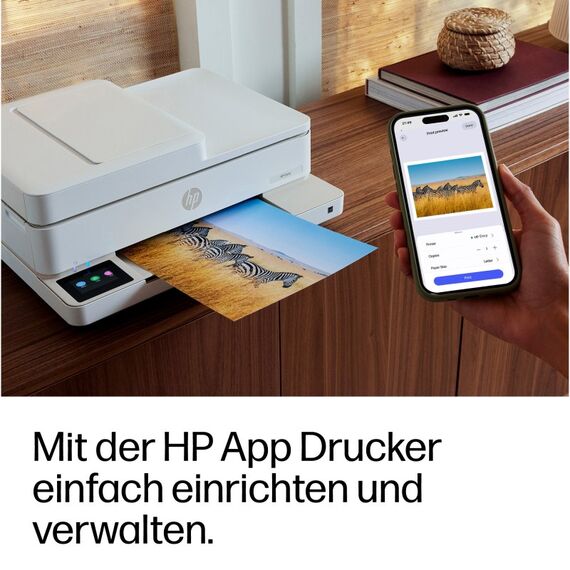 HP ENVY 6530e Wireless All-in-One Farbe Drucker, Instant Ink; Fotodruck, 6 image