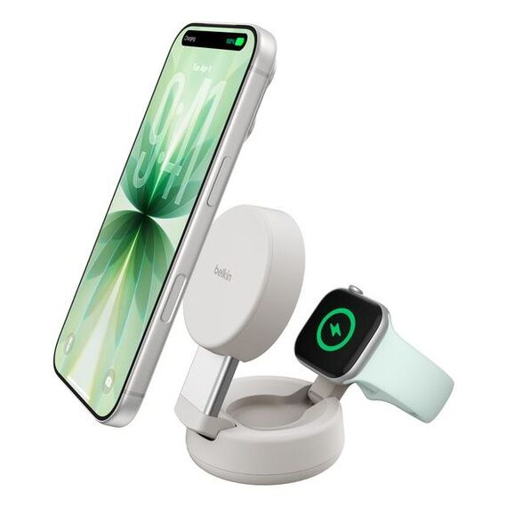 Belkin UltraCharge Pro Smartphone, Smartwatch Weiß AC Kabelloses Aufladen Schnellladung Drinnen, 2 image