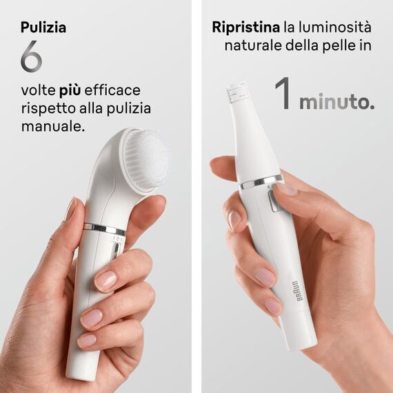 Braun Gesichtsepilierer Face 810 Weiß, Silber, 5 image