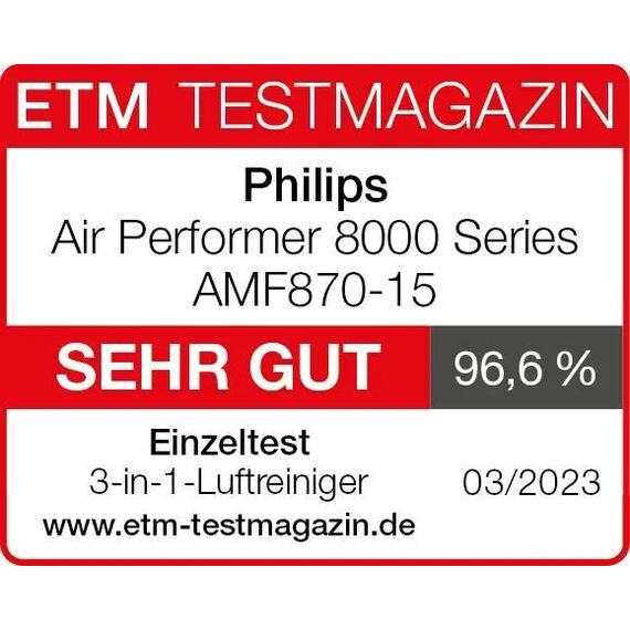 Philips Air Performer 8000 series AMF870/15 3-in-1-Luftreiniger mit Heiz- und Kühlfunktion, 10 image