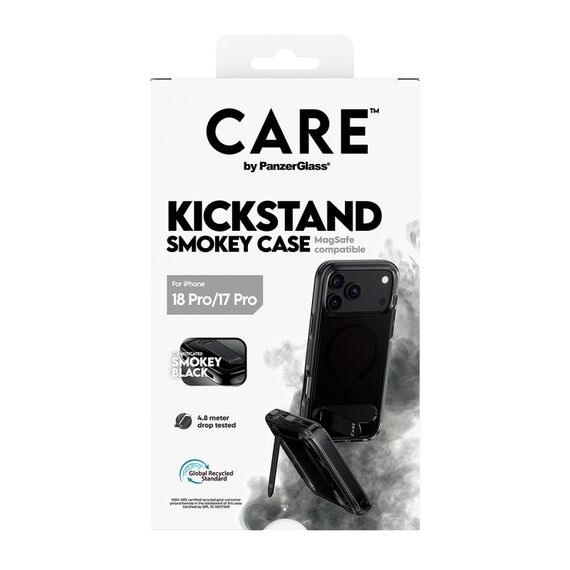 PanzerGlass CARE™ by ® Kickstand Case Smokey m. Schwarz MagSafe iPhone 18 Pro | 17 Pro, 3 image