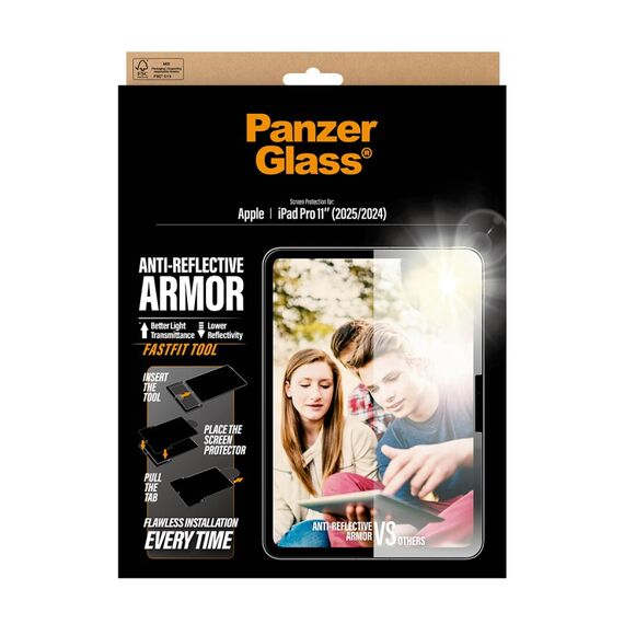 PanzerGlass ® Anti-Reflective Armor Displayschutz iPad Pro 11" (2024-2025) | Ultra-Wide Fit m. FASTFIT TOOL, 3 image