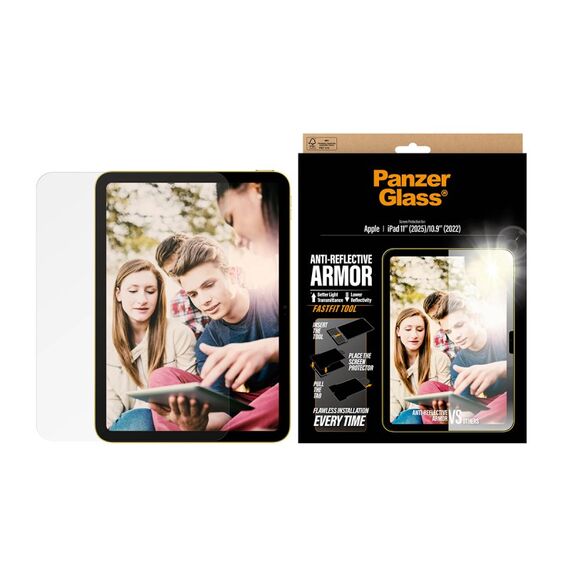 PanzerGlass ® Anti-Reflective Armor Displayschutz iPad 11" (2025) | 10.9" (2022) | Ultra-Wide Fit m. FASTFIT TOOL, 2 image