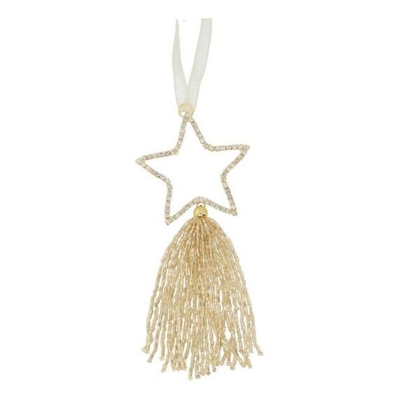 G. Wurm 10046734 Christbaumschmuck Weihnachtlicher Sternenschmuck Acryl Gold 1 Stück(e)